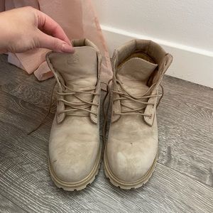Tan timberland boots